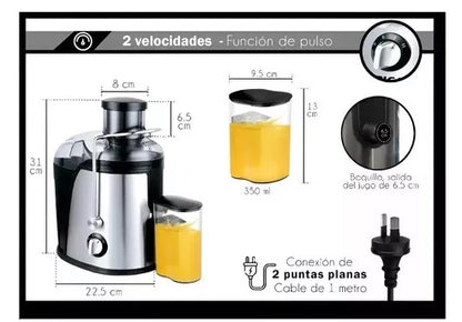 Extractor De Jugos Sumo Verduras Frutas